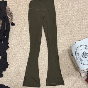 Lululemon Olive align mini Flare Leggings